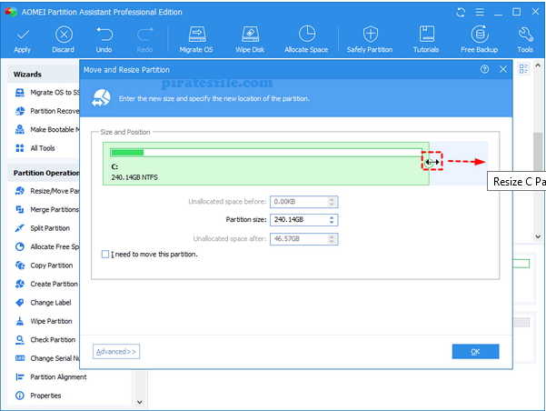 download the new for windows AOMEI Partition Assistant Pro 10.1