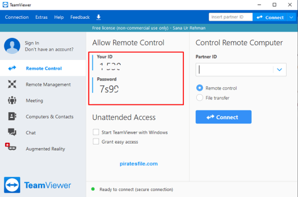 how to use teamviewer 13 to control another computer