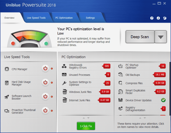 Uniblue PowerSuite Free Download