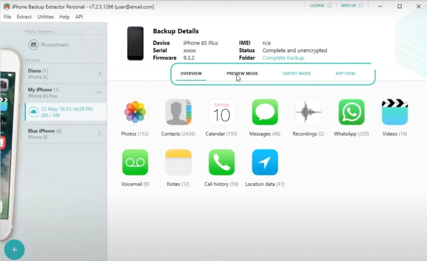 iPhone Backup Extractor 7.7.44 Crack Registration Key Activation Download