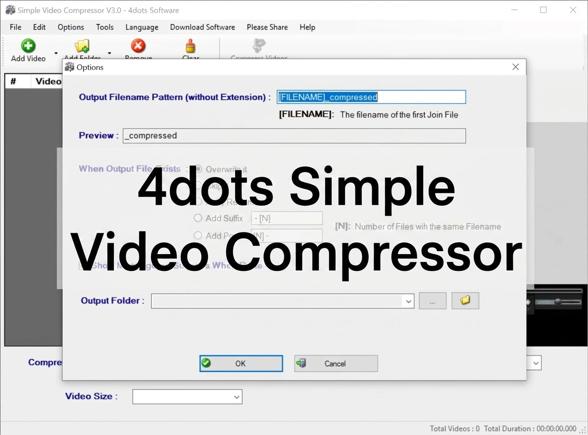 4dots Simple Video Compressor 4.4 Crack + Registration Key 