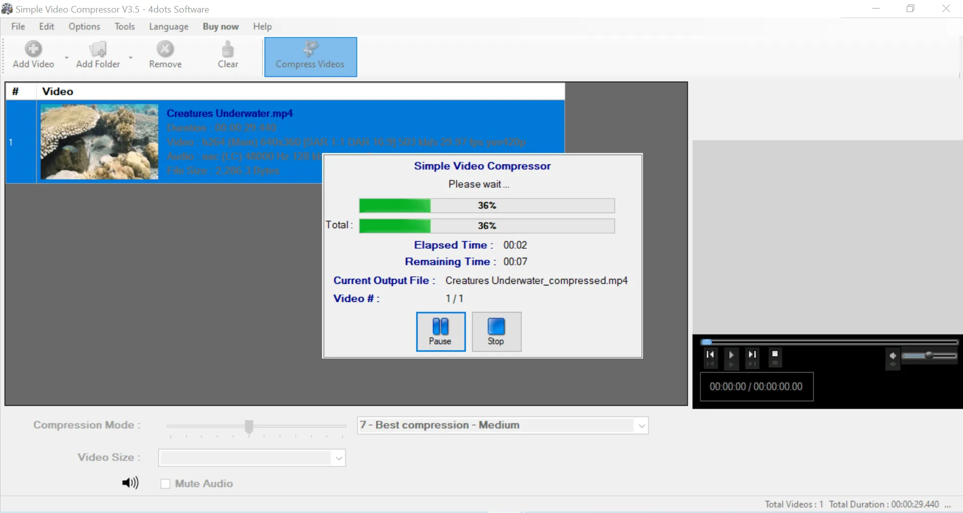 4dots Simple Video Compressor 4.4 Crack + Registration Key 