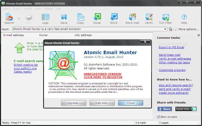 Atomic Email Hunter 15 Crack + Serial Key Torrent Full Version
