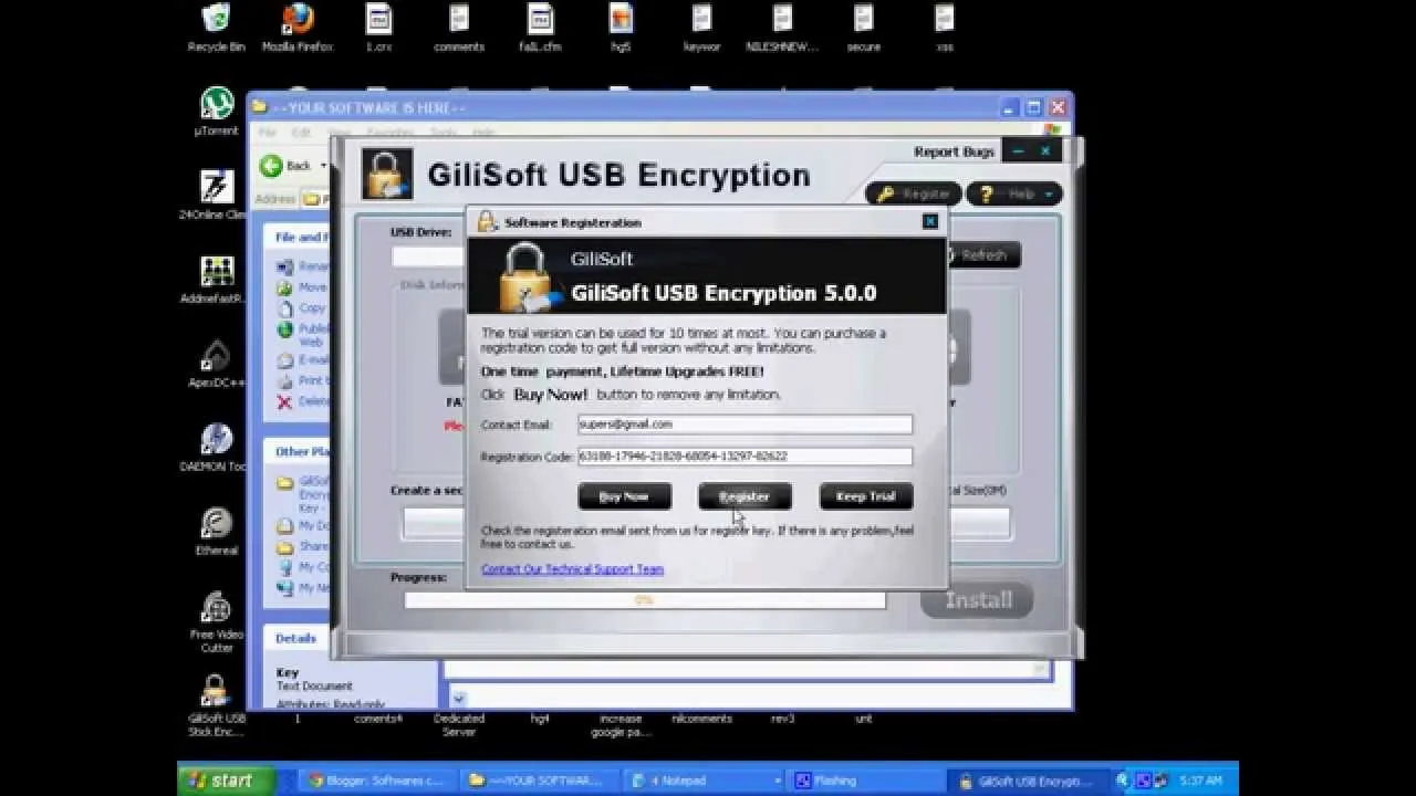 Gilisoft USB Stick Encryption 11 Crack + Serial Key Free Download