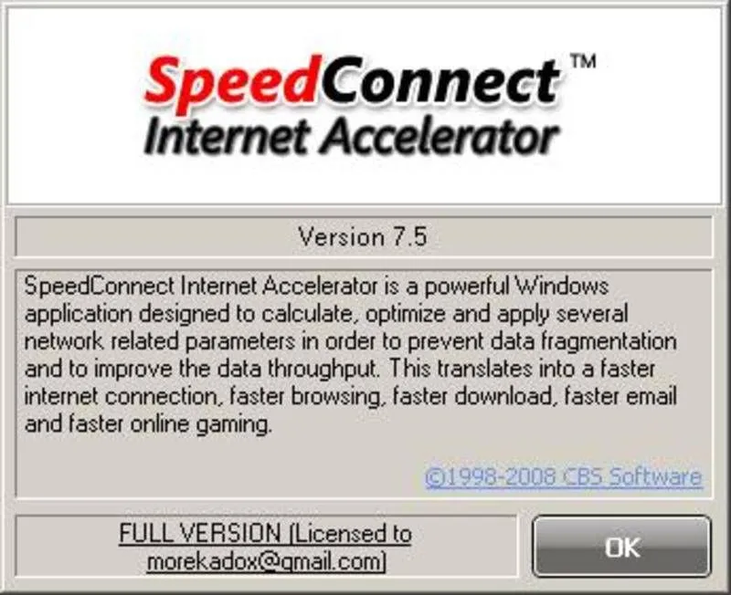 SpeedConnect Internet Accelerator 10 Crack Free Download Full Version
