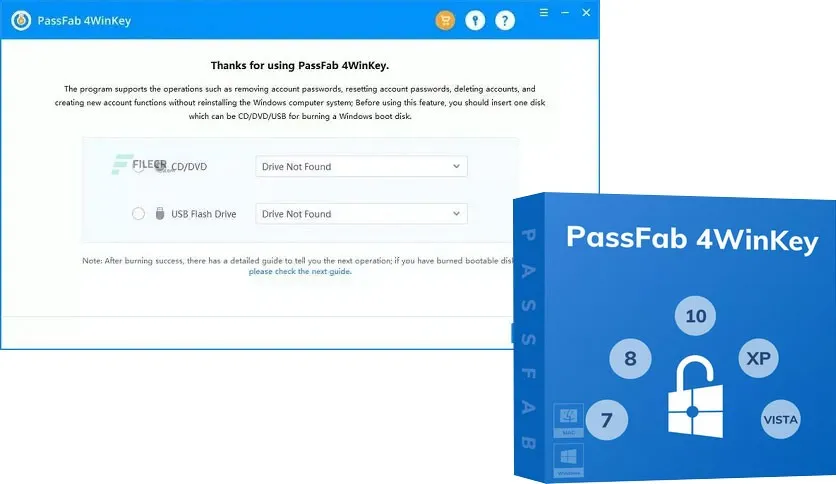 PassFab 4WinKey 8.5.1.0 Crack + Registration Code Free Download
